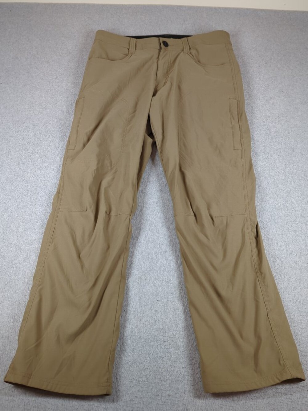 Orvis Fleece Lined Pants Men's 32x29 (Fit 32x28) Tan Hiking Outdoor